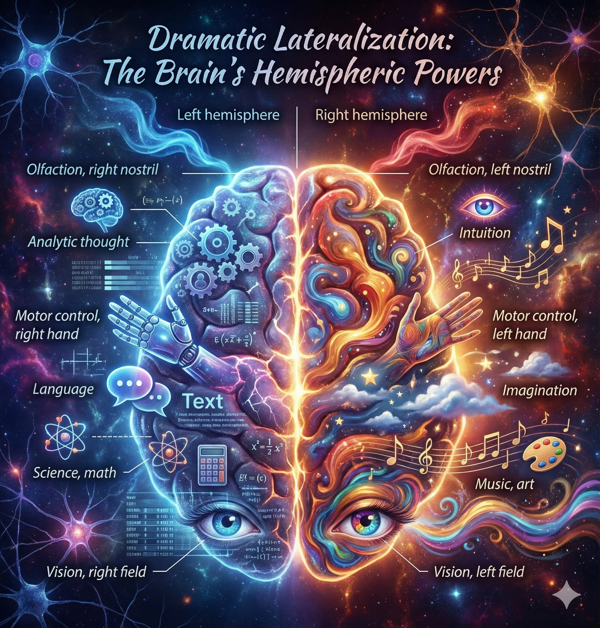Left and Right Brain Cortexes